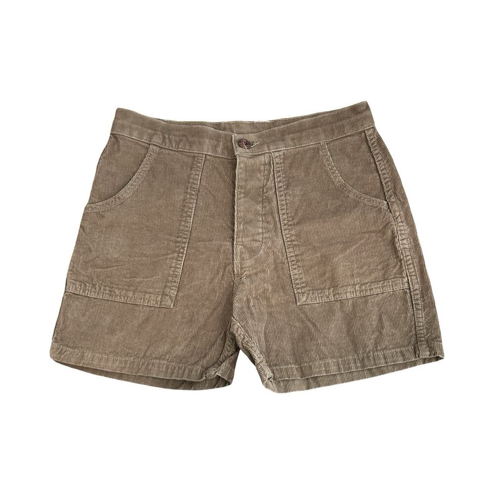 Birdwell Beach Britches Classic Corduroy Shorts Unisex Size 28 Beige Inseam 4”